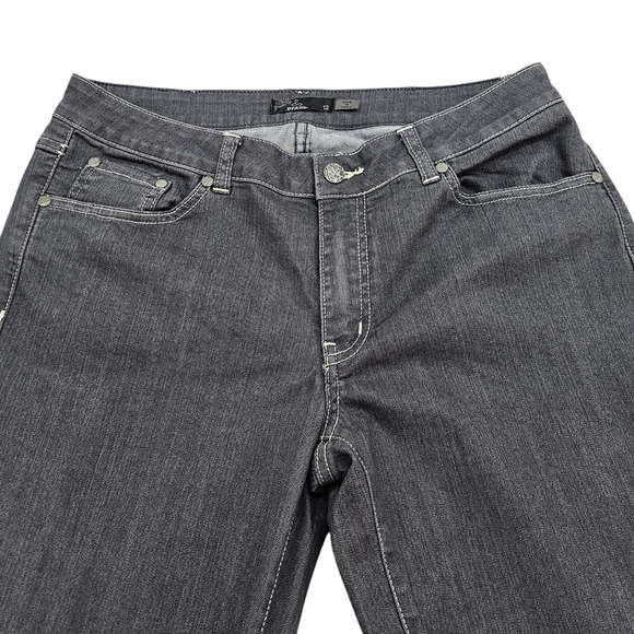 Prana Jeans Women's Size 12 Gray Straight Leg Slim Fit - Picture 3 of 15